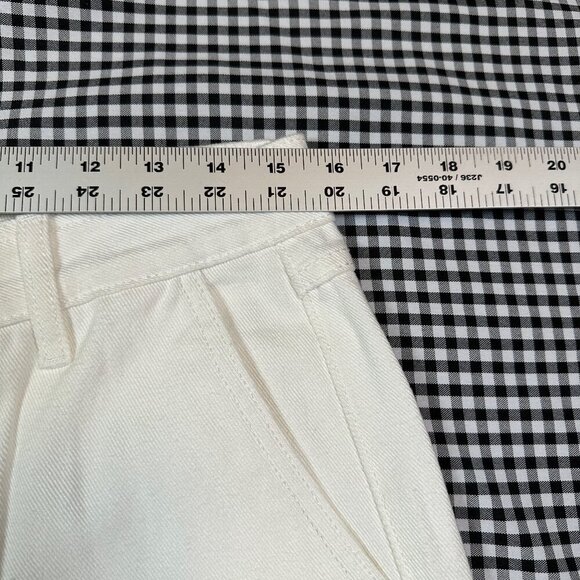 Smoke & Mirrors All White Wide Leg Denim Jeans 100% Cotton Size 29 - Picture 3 of 8
